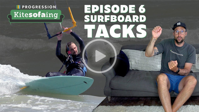 Kitesofaing - KiteSOFAing Episode 6: Surfboard Tacks Kitesurfing